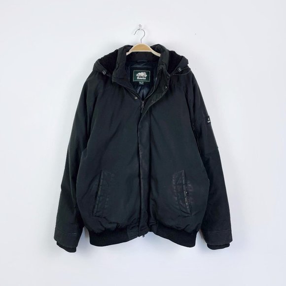 ⚡️SOLD⚡️ roots 2018 jasper black down parka - size xxl - Picture 2 of 14